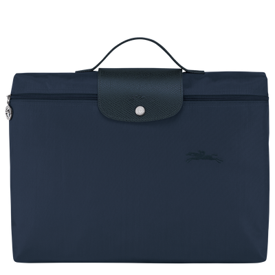 Le Pliage Green S Briefcase , Navy - Recycled canvas
