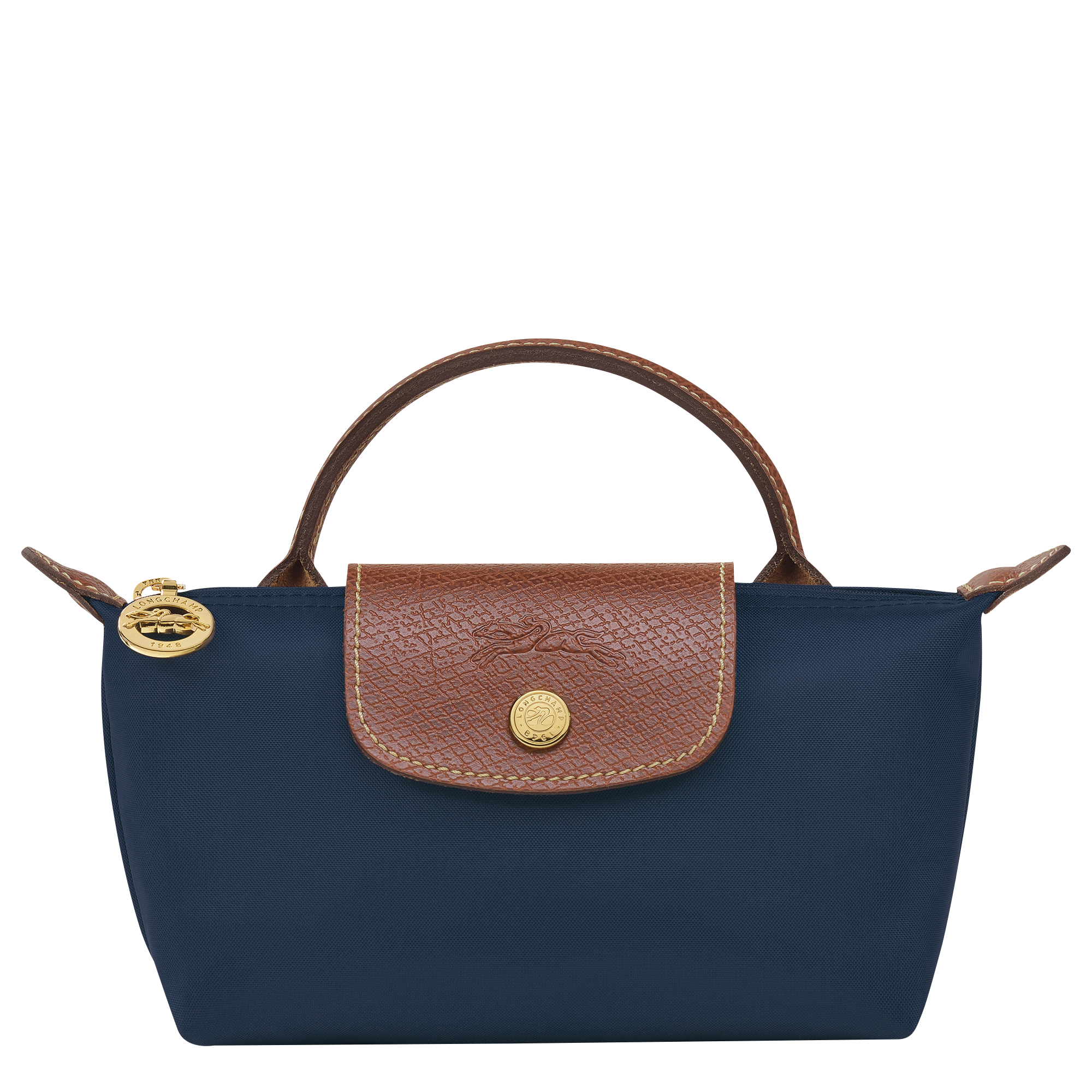 Pouch with handle, Navy - View 1 of
5 - zoom in Le Pliage Original Pouch with handle, Navy