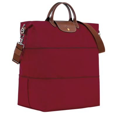 Le Pliage Original Travel bag expandable , Red - Recycled canvas