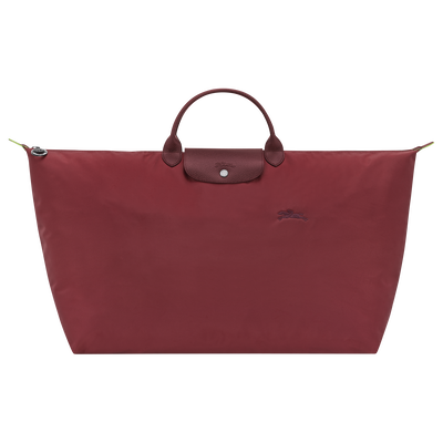 Le Pliage Green XL Travel bag , Pomegranate - Recycled canvas