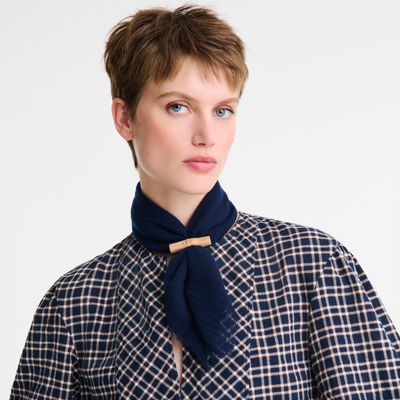 L'Hiver en douceur Stole, Navy