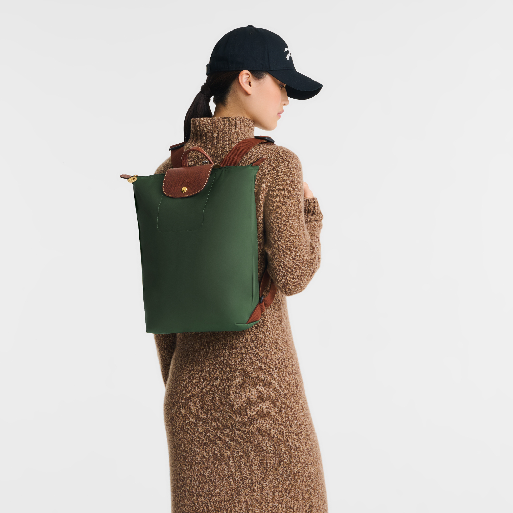 Backpack M, British Green - View 2 of
2 - zoom in Le Pliage Original Backpack M, British Green